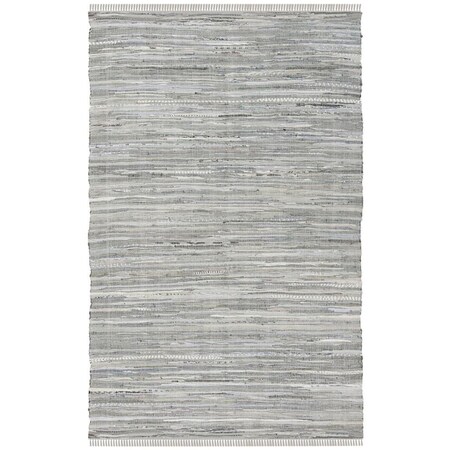 Safavieh Contemporary Rag Area Round Rug, Grey - 9 x 9 ft. RAR121A-9R